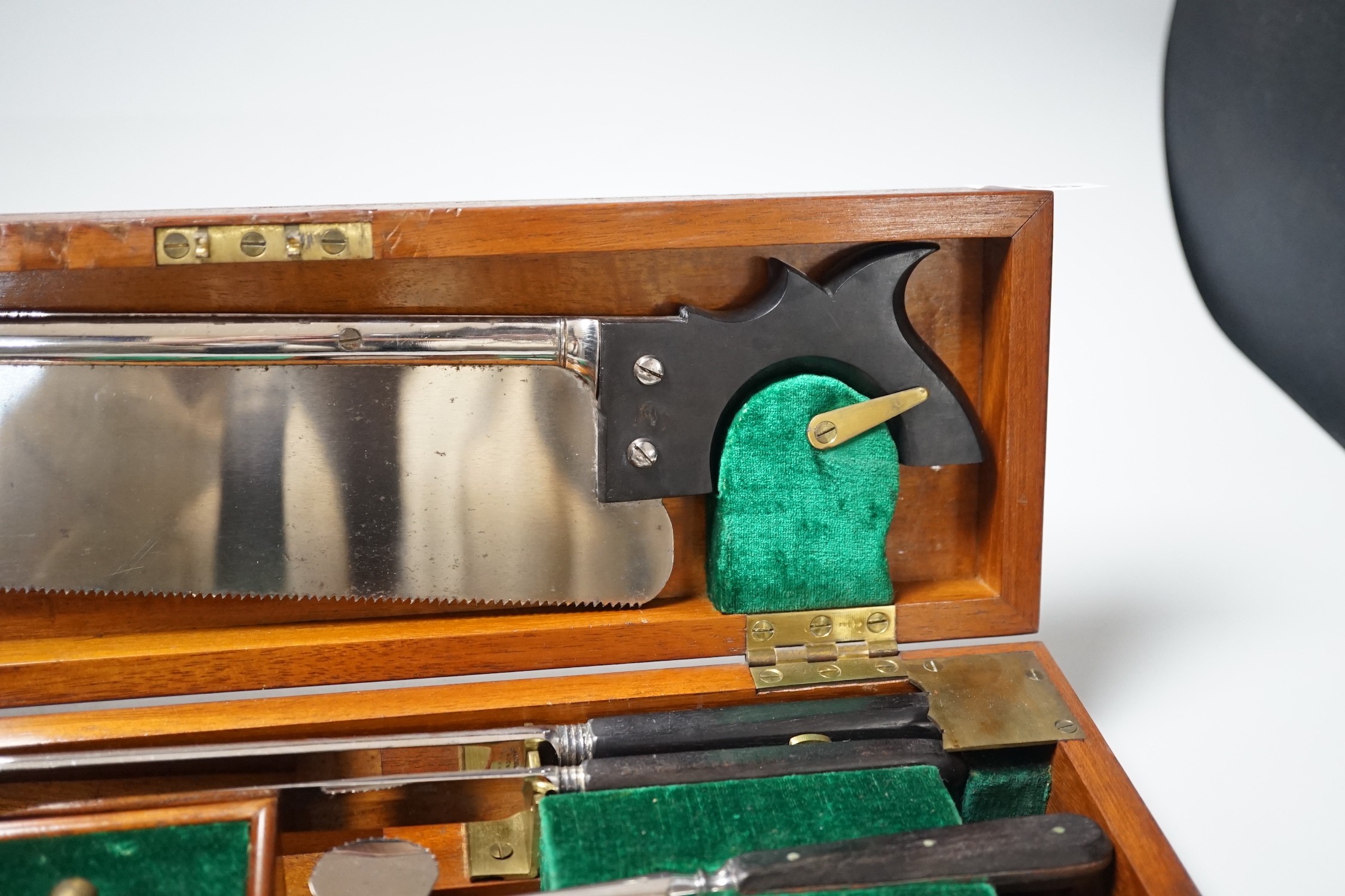 An S. Maw, Son & Thompson of Aldersgate mahogany-cased field surgeon’s amputation kit